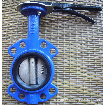 Cast Iron/Ductile Iron Pn10/Pn16 Dn80 Wafer Butterfly Valve